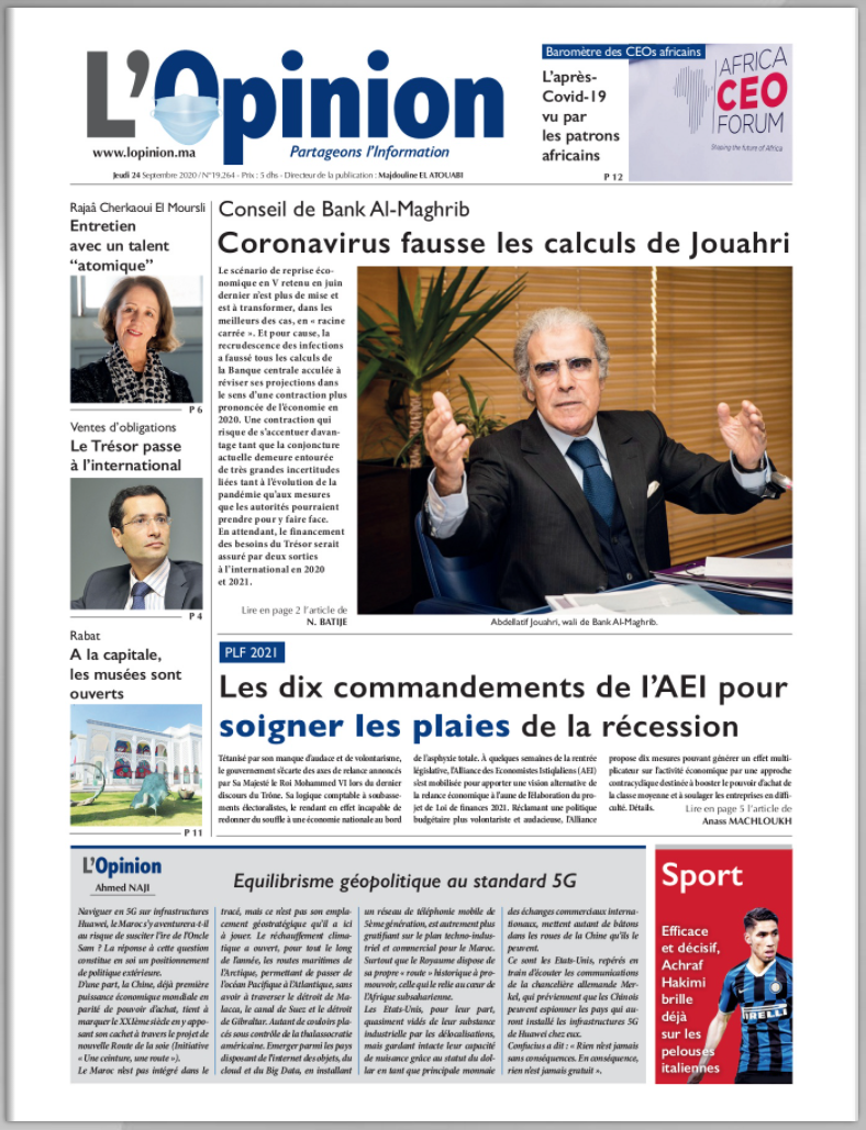 Pack 10 abonnements au quotidien L'Opinion